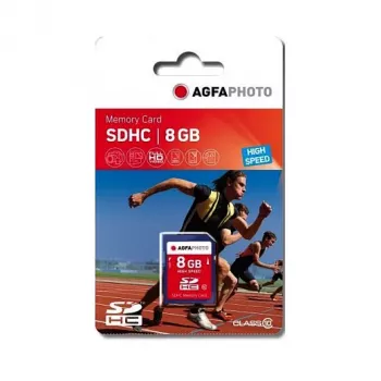 AgfaPhoto SDHC-kaart 8GB High Speed Class 10 UHS-I U1 V10
