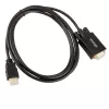 Akasa AK-CBHD26-20BK HDMI-naar-VGA-adapterkabel 2m zwart