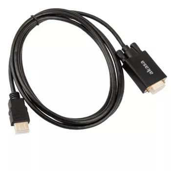 Akasa AK-CBHD26-20BK HDMI-naar-VGA-adapterkabel 2m zwart