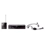 AKG WMS45 Sports Set draadloos microfoonsysteem met C544 L headset, UHF BD U2 band (614-630 MHz), bodypack-zender, stationaire ontvanger, 30m bereik