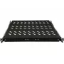 ALANTEC 19 inch 1U uittrekbare lade 570mm diep, zwart, 4-punts bevestiging