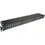 ALANTEC STP Cat.6 48 poorts IDC patchpaneel 2U 19 inch rackmount zwart (PK050)