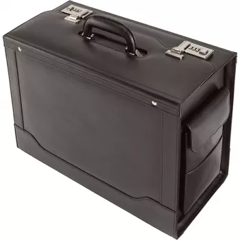 Jüscha Ancona aktetas 45042, zwart leer