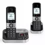 ALCATEL 8517110010 DECT draadloze telefoon met 2 handsets, zwart - 1,5 inch display, nummerherkenning, intercom, ECO DECT