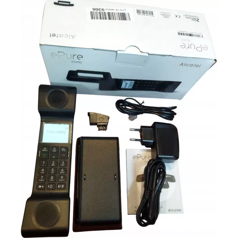 Alcatel ePure Iconic DECT draadloze telefoon (zwart)