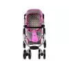ALICE poppenwagen 2-in-1 draagmand tas roze sterren