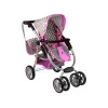 ALICE poppenwagen 2-in-1 draagmand tas roze sterren