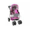 ALICE poppenwagen 2-in-1 draagmand tas roze sterren