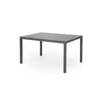 Allibert Outdoor HOVER tuintafel, antraciet, rechthoekig, voor 6 personen, UV- en weerbestendig, gereedschapsloze montage