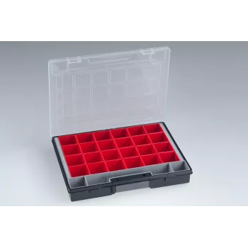 Allit EuroPlus Flex 37-25 kleinonderdelen-organizer met 18 uitneembare inzetstukken, zwart 56652