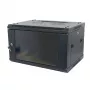 ALLNET 19 inch wandbehuizing 15U 1-delig 600mm diepte zwart Flat Pack SMA-serie