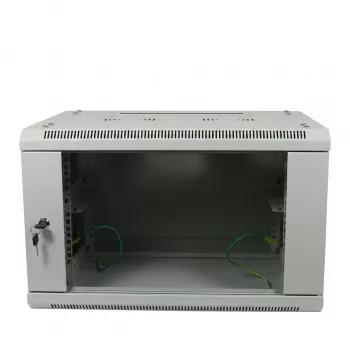 ALLNET 19 inch wandbehuizing 6U 600x600mm lichtgrijs Flat Pack SMA-serie