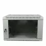 ALLNET 19 inch wandbehuizing 6U 600x600mm lichtgrijs Flat Pack SMA-serie