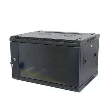 ALLNET SMA-Series 19 inch wandbehuizing 9U 1-delig 600mm diepte zwart Flat Pack
