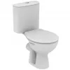 Alpha diepspoel-wc met dual-flush spoelbak, wit, 370x640x765 mm