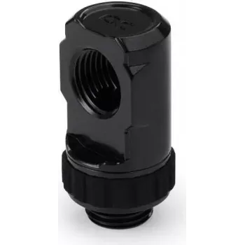Alphacool Apex Grip 90° draaibare adapter G1/4 buitendraad naar binnendraad - diepzwart 14807