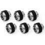 Alphacool Apex Grip compressie-aansluiting 13/10mm G1/4 chroom - 6-pack 14921