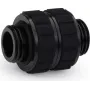Alphacool Apex Grip dubbelnippel-adapter G1/4 buitendraad naar buitendraad draaibaar zwart 14809