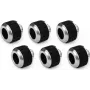 Alphacool Apex Grip HardTube compressieaansluiting 13mm G1/4 chroom - 6-pack 14927