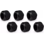 Alphacool Apex Grip HardTube compressiefitting 16mm OD G1/4 schroefdraad zwart 6-pack (14929)
