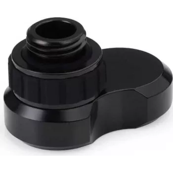 Alphacool Apex Grip Offset Fitting 16mm G1/4 buiten- naar binnendraad draaibaar zwart 14813