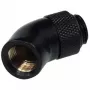 Alphacool HF 45° draaihoekadapter G1/4 buitendraad naar G1/4 binnendraad - diepzwart 17051