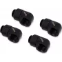 Alphacool HF G1/4 naar 13mm (1/2 inch) slangaansluiting, messing, diepzwart, 4-pack (17615)