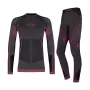 Alpinus Tactical Mora Meisjes Thermoactief Ondergoed Set Grafiet-Roze 136-152