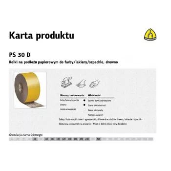 Aluminiumoxide schuurpapierrol P40 115mm x 50m PS 30 D