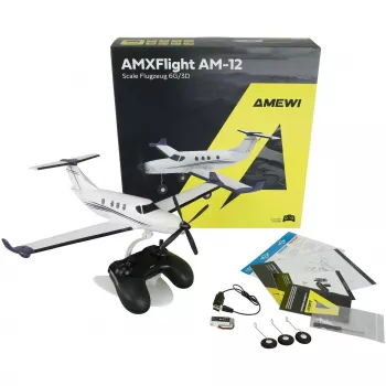 Amewi AMXFlight AM-12 450mm 6G/3D 6-kanaals RTF RC Vliegtuig (24149)