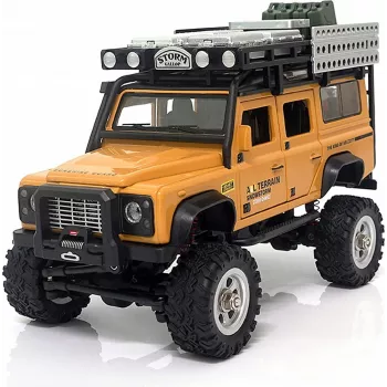 AMEWI D90X28 metal scale crawler 4WD RC auto 1:28 geel