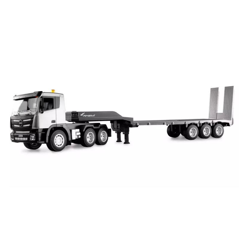 AMEWI RC bouwplaats-tractor met dieplader 1:24 RTR