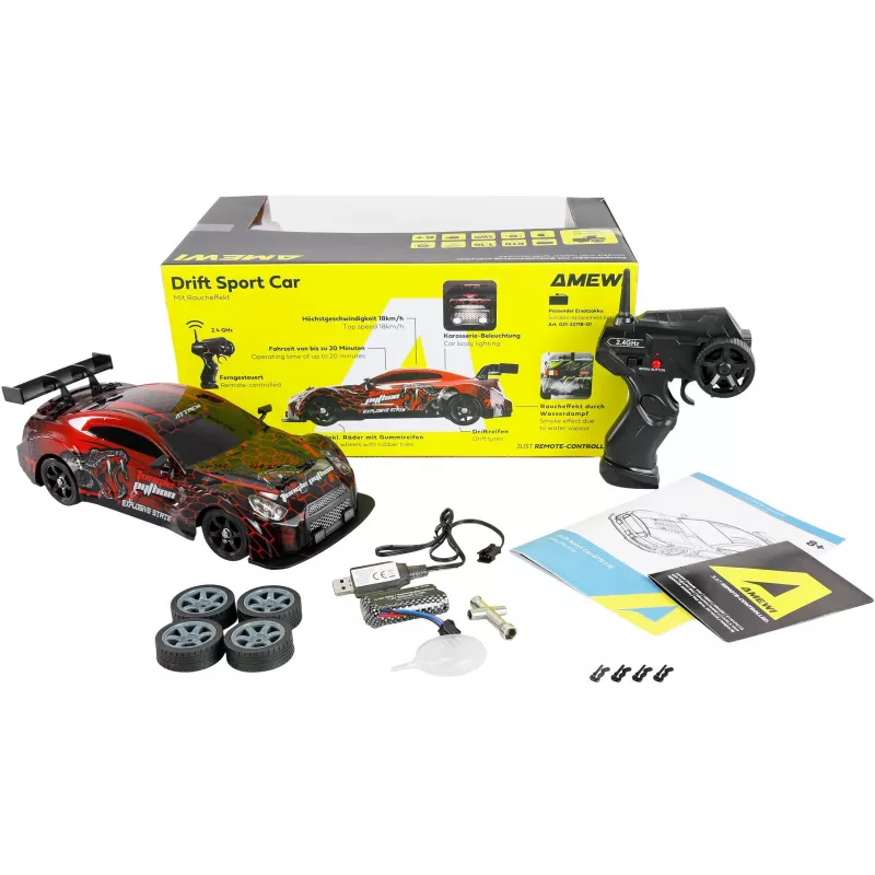 Amewi RC Drift Sport rood/groen 1:10 4WD RTR (21134)