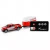 AMEWI RC Pickup Die Cast met paardentrailer 1:64 RTR rood (22681)
