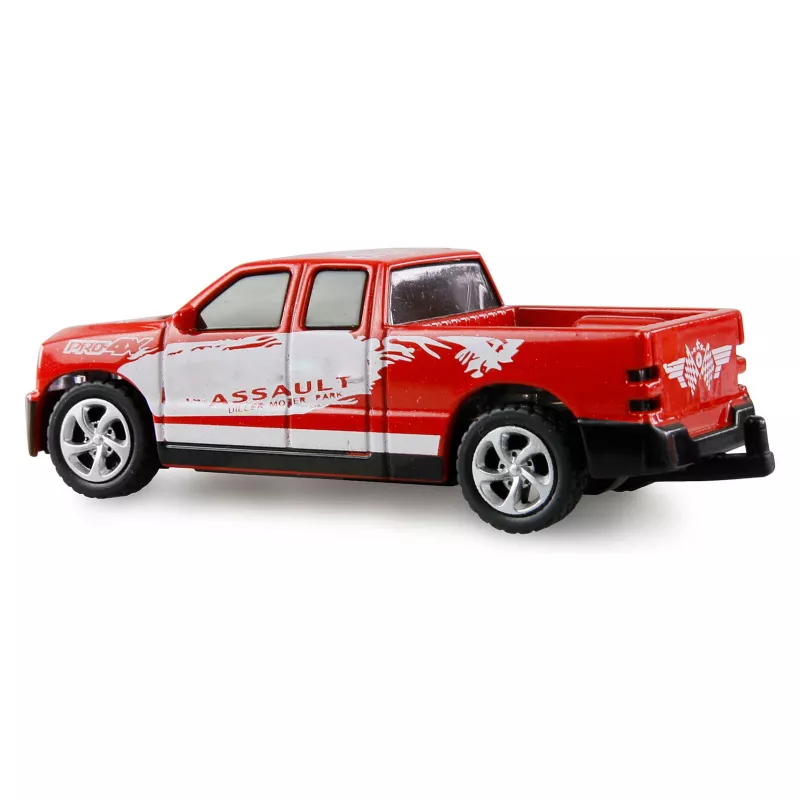 AMEWI RC Pickup Die Cast met paardentrailer 1:64 RTR rood (22681)