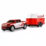 AMEWI RC Pickup Die Cast met paardentrailer 1:64 RTR rood (22681)