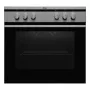 Amica EHC12713E inbouwfornuis-set met keramische kookplaat, 65 liter, 8 functies, energieklasse A, RVS