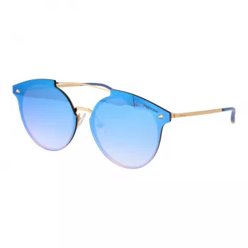 ANA HICKMANN HI3060-6804G dames oversized vierkante zonnebril goudkleurig montuur bruine verloopglazen 68/13/145 mm