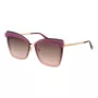 ANA HICKMANN dames zonnebril AH3177-6404E goudkleurig montuur verloop bruine glazen 64mm