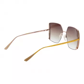 ANA HICKMANN dames zonnebril AH3189-5605B - bruin acetaat montuur, bruine gradient polycarbonaat glazen, 57 mm glasbreedte, UV400-bescherming