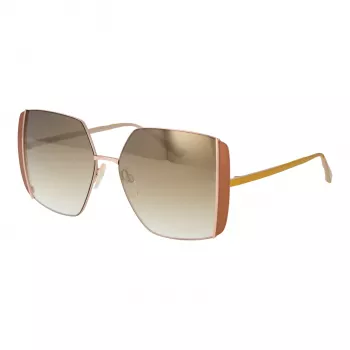 ANA HICKMANN dames zonnebril AH3189-5605B - bruin acetaat montuur, bruine gradient polycarbonaat glazen, 57 mm glasbreedte, UV400-bescherming