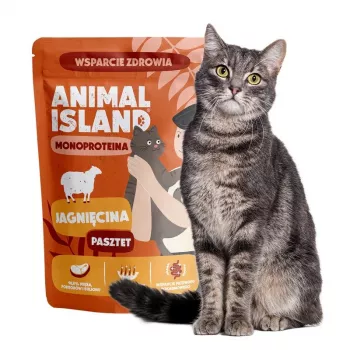 ANIMAL ISLAND Mono lam natvoer voor katten 100g