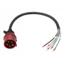 Anker SOLIX Stroomkabel, IEC 60309 3P+N+E naar open einde, 32 A, 60 cm, Rood