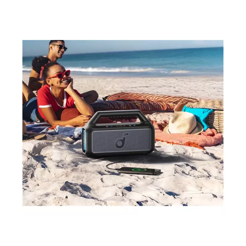 Anker Soundcore Boom 2 80W draagbare Bluetooth-luidspreker, IPX7 waterdicht, zwart
