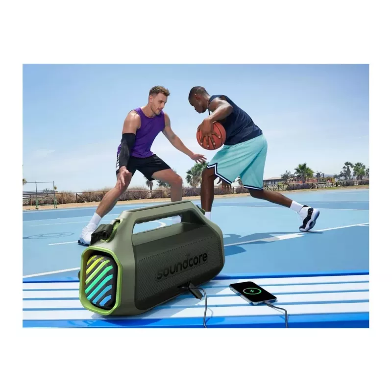 Anker Soundcore Boom 2 Plus A3134 100W Bluetooth partyluidspreker, IPX7 waterdicht, groen