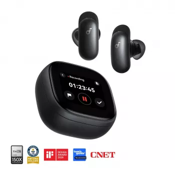 Anker Soundcore Liberty 5 Pro Max true wireless earbuds, Bluetooth 5.3, adaptieve ANC, 6 microfoons, zwart