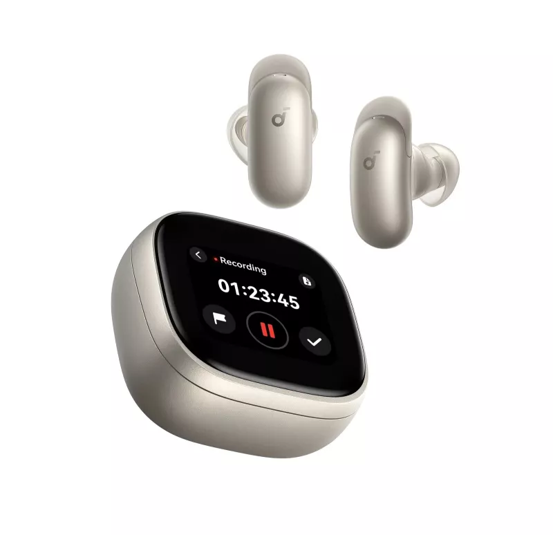 Anker Soundcore Liberty 5 Pro Max true wireless oordopjes, Bluetooth, ruisonderdrukking, Titanium Gold