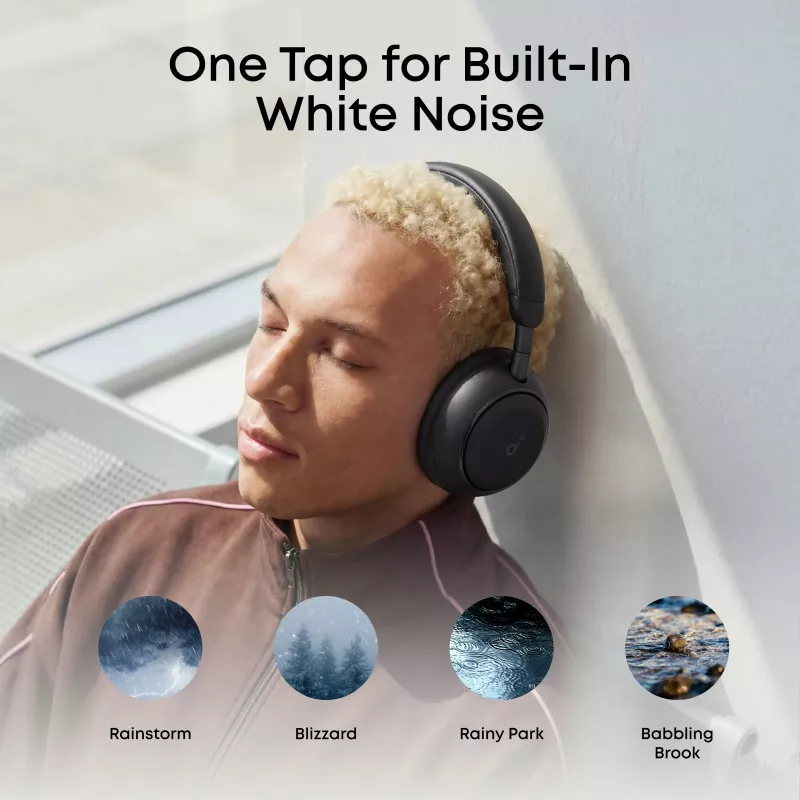 Anker Soundcore Space 2 Over-Ear koptelefoon met ruisonderdrukking, Zwart