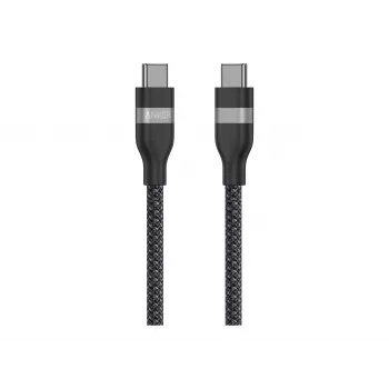 Anker USB-C naar USB-C 240W upcycled-gevlochten snellaadkabel A82E2 (1,8 m, zwart)