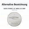 ANSMANN CR2025 Lithium knoopcelbatterij, 3V, 160mAh, 1-pack blister